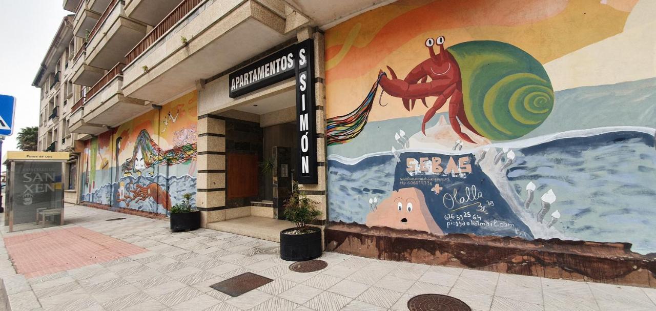 Dabelmar A Lanzada Sanxenxo Lägenhet Exteriör bild
